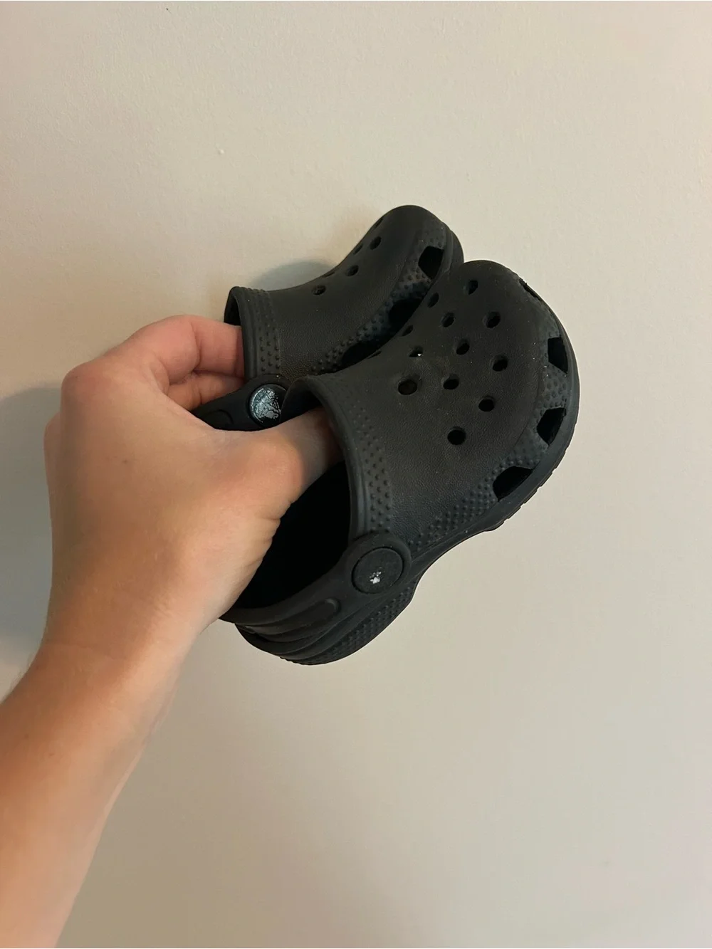 Kids Crocs Black Slip-On Clog Shoes